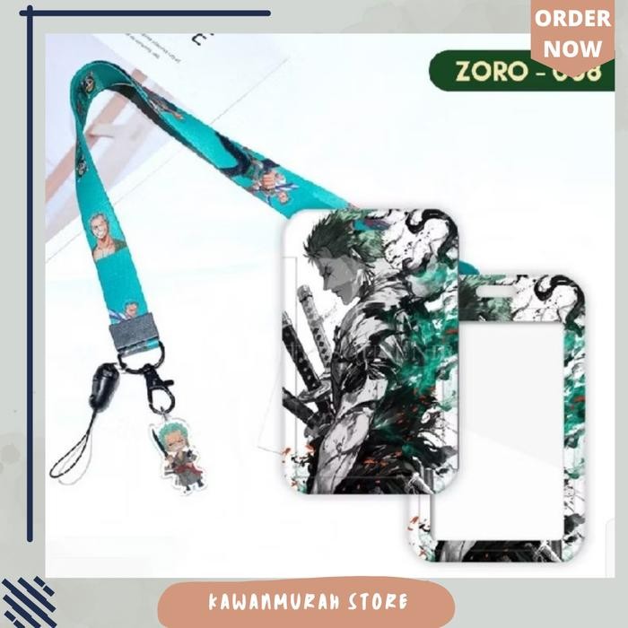 

Ready- Id Card Holder Motif Zoro One Piece / Nametag Zoro / Lanyard Zoro
