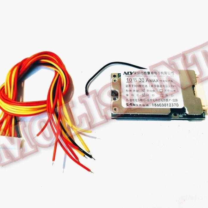 Bms 10S 36V 30A Lithium Battery