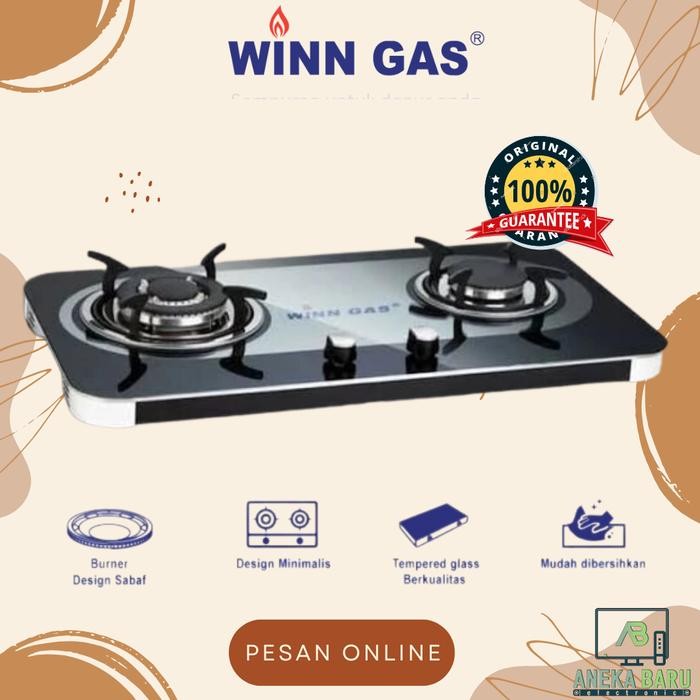 Winn Gas Kompor Tanam Kaca W-888