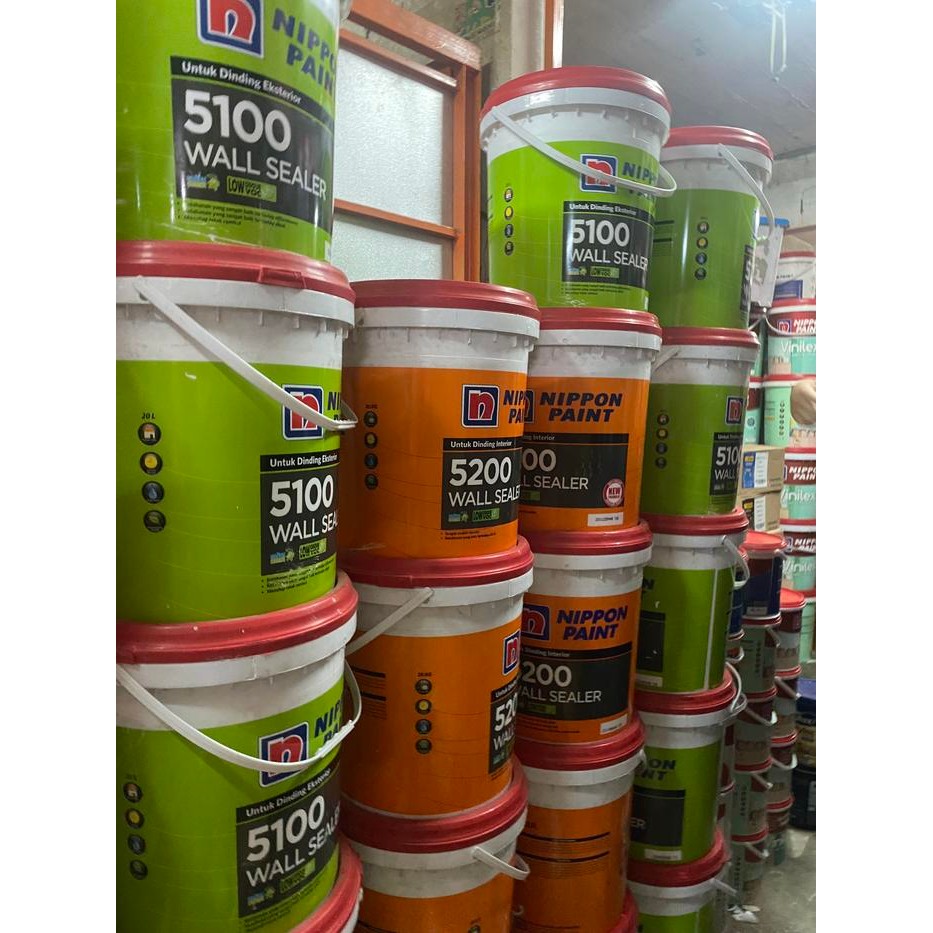 Cat Dasar Tembok Nippon Paint Wall Sealer Interior 5200 5 Kg Galon #Gratisongkir