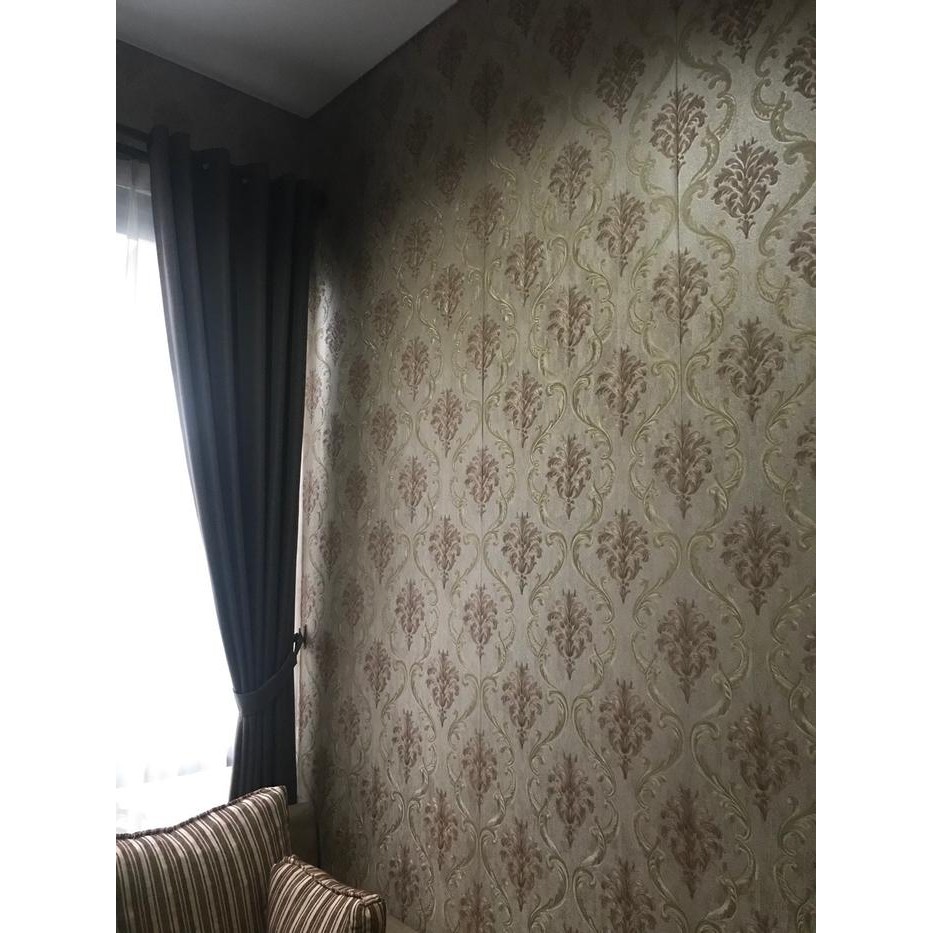 Wallpaper Dingding Motif Batik Timbul Kangbang Premium-C202 #Gratisongkir