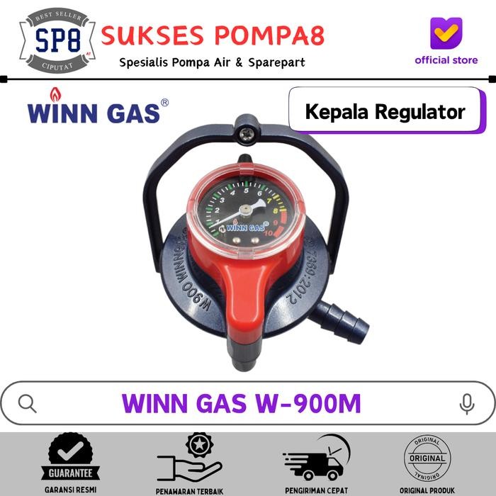 Kepala Regulator Gas Winn Gas W-900M Ampere Pasti Ori
