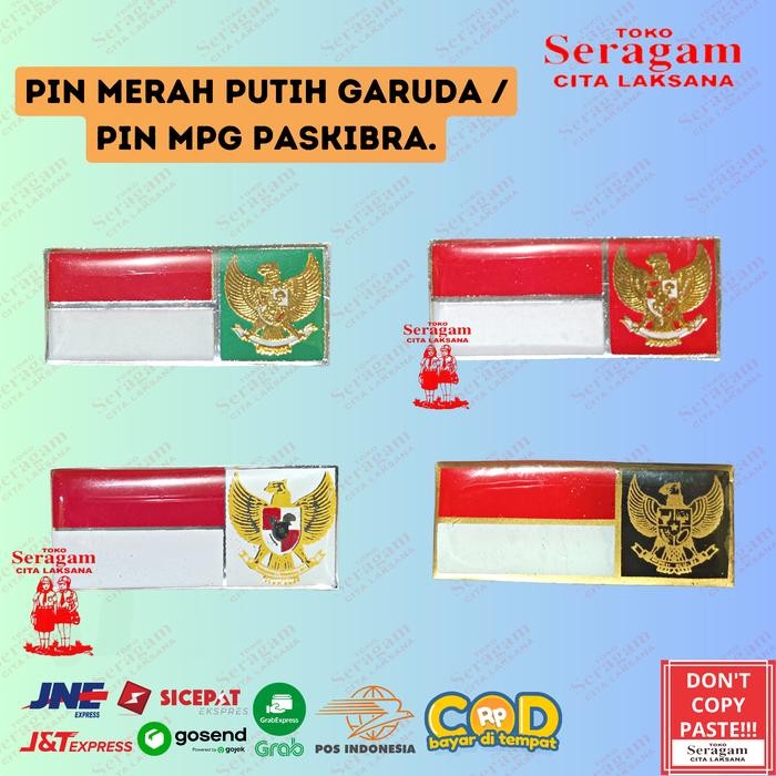 PIN MERAH PUTIH GARUDA / PIN MPG PASKIBRA / PASKIBRAKA