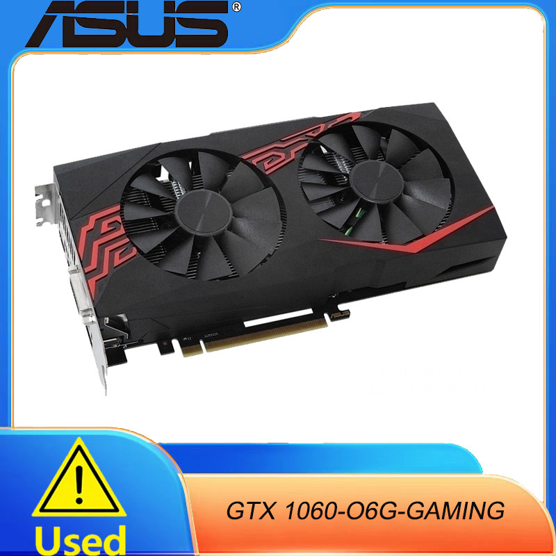 ASUS Video Card GTX 1060 6GB 192Bit GDDR5 Original Graphics Cards for nVIDIA VGA Cards Geforce