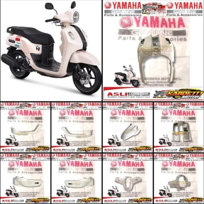 Body Bodi Halus Fazzio Fazio 125 (Bej) Putih Cream Asli Original Yamah
