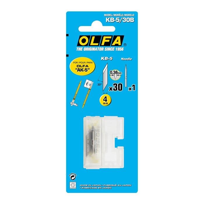 

OLFA REFILL CUTTER KB-5/30B SPARE 30 BLADES ART/DESIGN KNIFE KODE 867