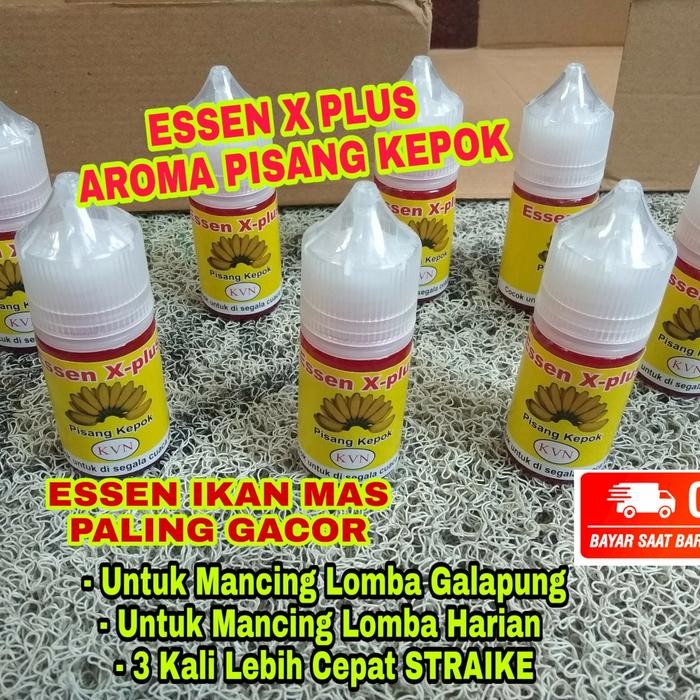 Essen x plus 30ml-Aroma Pisang Kepok ,Essen ikan Mas Paling Gacor