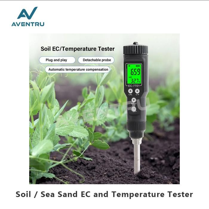 Pengukur EC Temperatur Tanah Pasir Soil Sea Sand EC Temperature Tester Meter