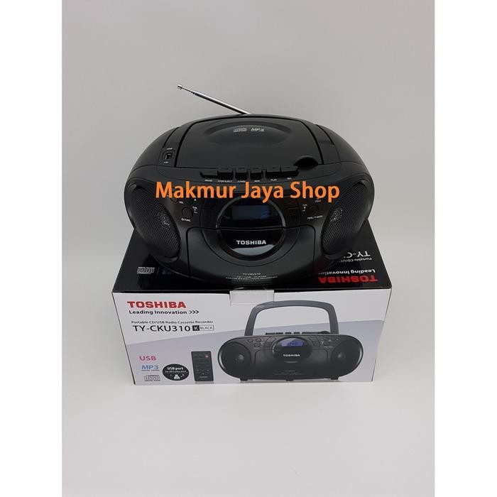 [Expert] Mini Compo CD Player/Tape Kaset/Radio Toshiba TY-CKU310K Black