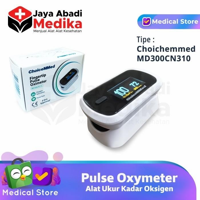 Oksimeter Pengukur Oksigen Choicemmed Md300Cn310 Alat Saturasi Oksigen