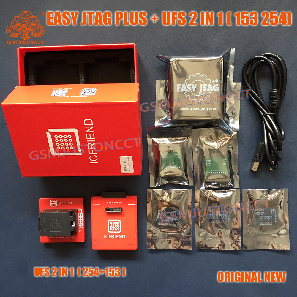 ⚠️ STOK TERBATAS  Z3x-Easy Jtag Plus Full Set And Icfriend Moorc UFS 2 IN 1 ( 153 Or 254 ) G8H5W REK