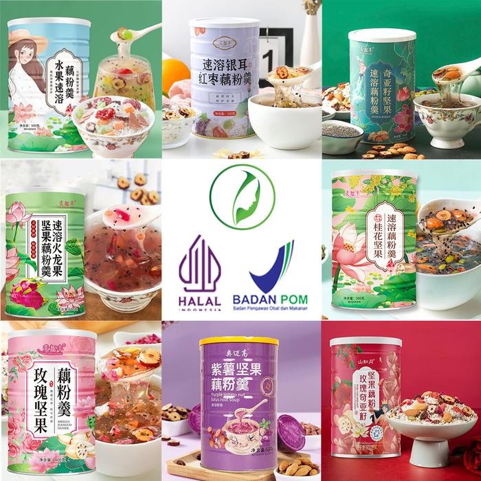 

New Original BPOM RI Oufen Lotus Root Powder Akar Teratai Diet Food