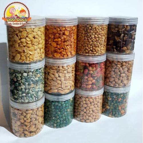 

New KACANG TOPLES Cemilan Lebaran (Kacang Bawang, Koro Kulit, Koro Balado, Polong Ijo, Telur Atom,