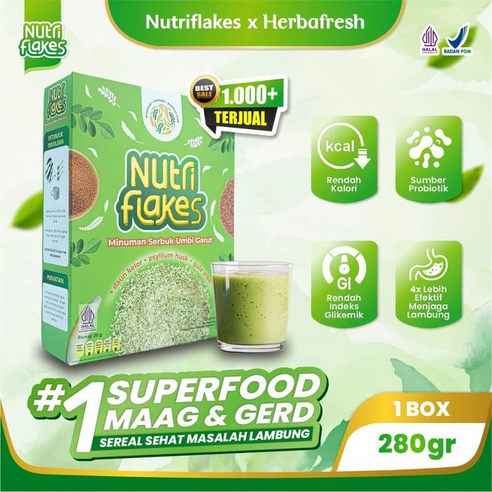 

Nutriflakes Sereal Umbi Garut Solusi Permasalahan Lambung