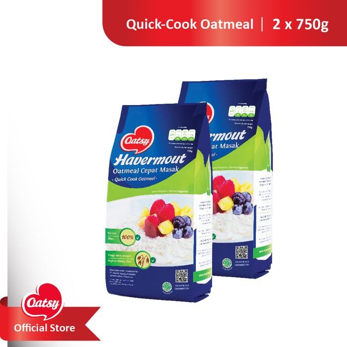 

OATSY Quick Cook Oatmeal 750g (Double Pack)