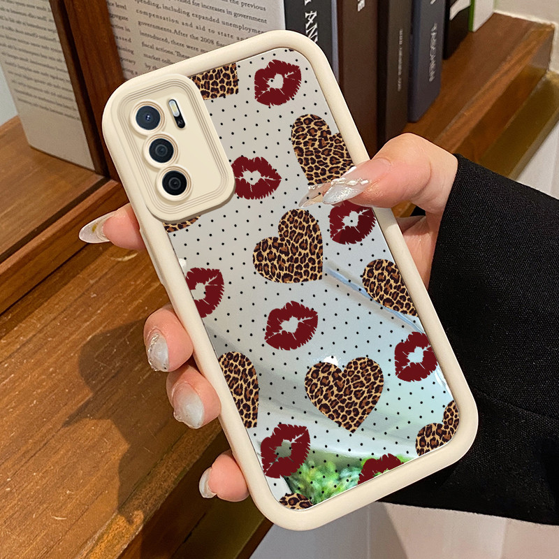 Casing Hp OPPO A16 OPPO A16s OPPO A54s Case Casing bibir cinta Kasing HP Kesing Silikon Softcase cer