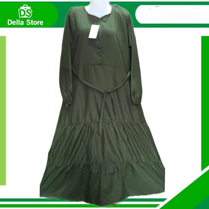 gamis susun rempel katun