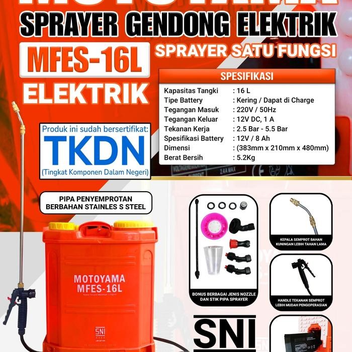Sprayer Electrik Motoyama #Gratisongkir