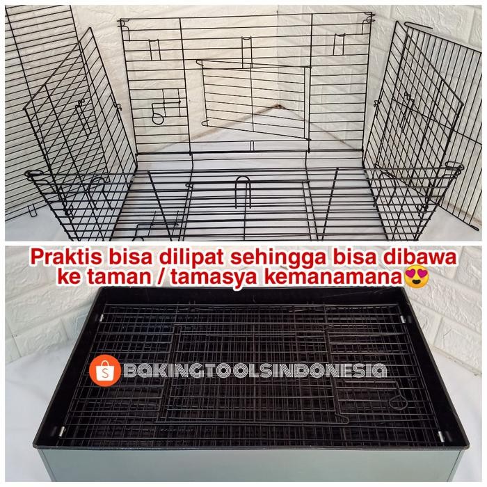 KANDANG KELINCI BESI LIPAT GALVANIS BESAR