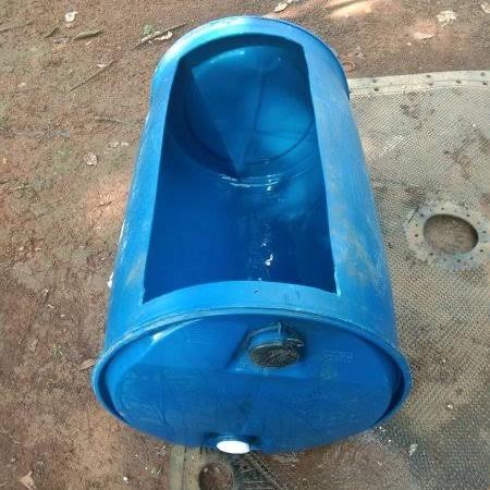 KOLAM IKAN DRUM HDPE DRUM TERNAK IKAN