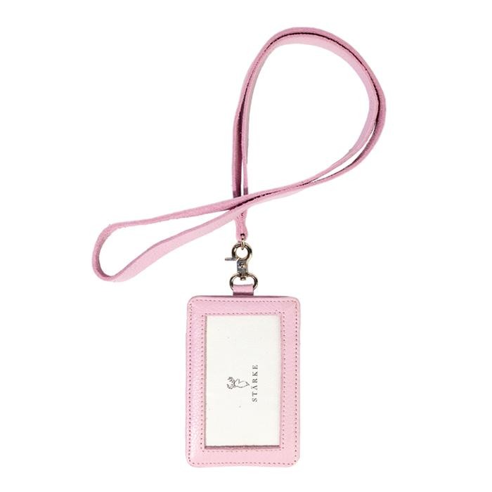 

Starke Leather Lanyard Kulit Asli Gantungan Kartu Nama Id Card Holder Gantungan Name Tag Hustle Hog