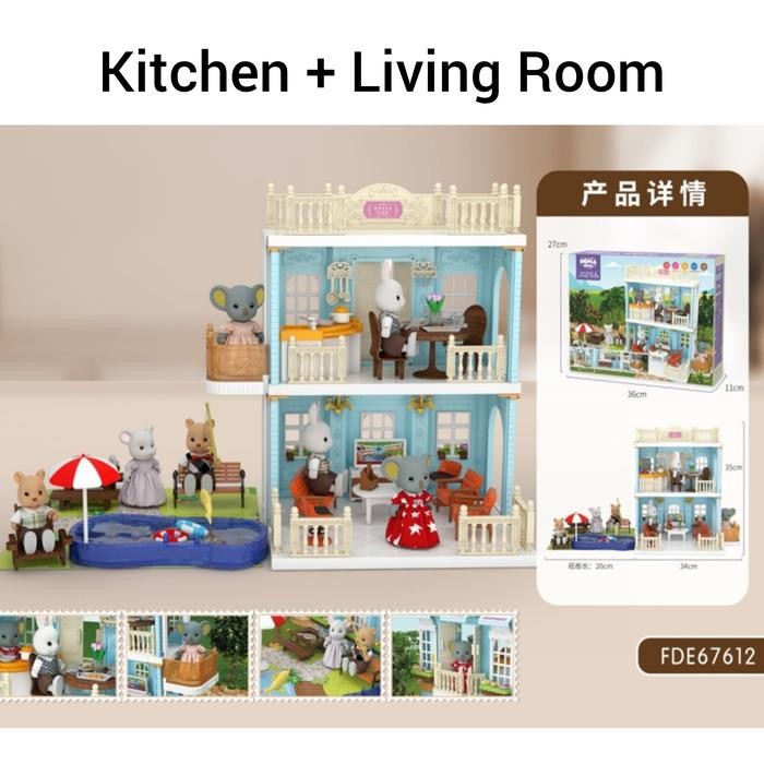 Koala Diary Doll House - Koala Town House Mainan Koala Doll House