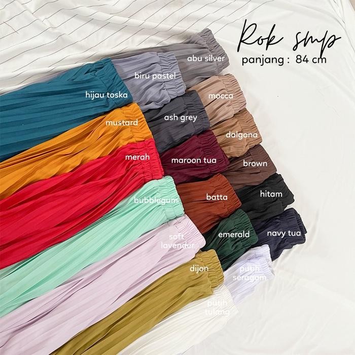 Rok Plisket Remaja SMP / Rok Sekolah Anak Tanggung Model Plisket