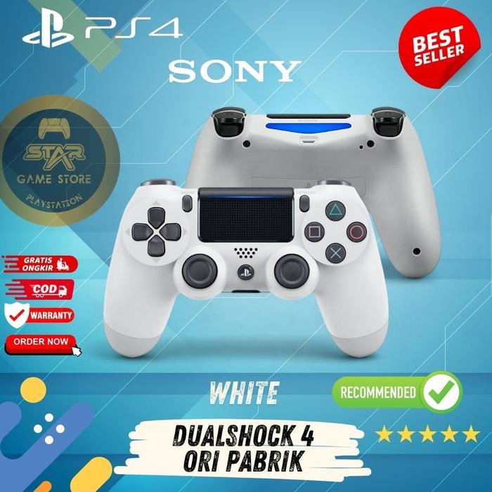 Stik Ps4 Wireless Controler Stik Ps4 Oripabrik Glacier White