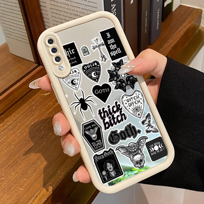 Casing Hp Untuk Samsung Galaxy A50 A50s A30s Case Cyberpunk cermin Kasing tipis Perlindungan Kesing 