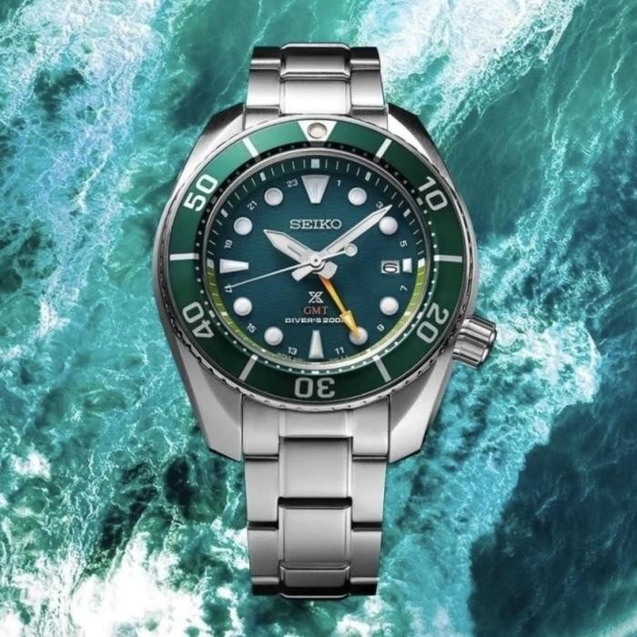 Seiko Sfk003#Sfk003#Sfk003J1#Seiko Sfk003J1#Jam Tangan Pria Seiko Spex Sea Sumo Solar Gmt Green