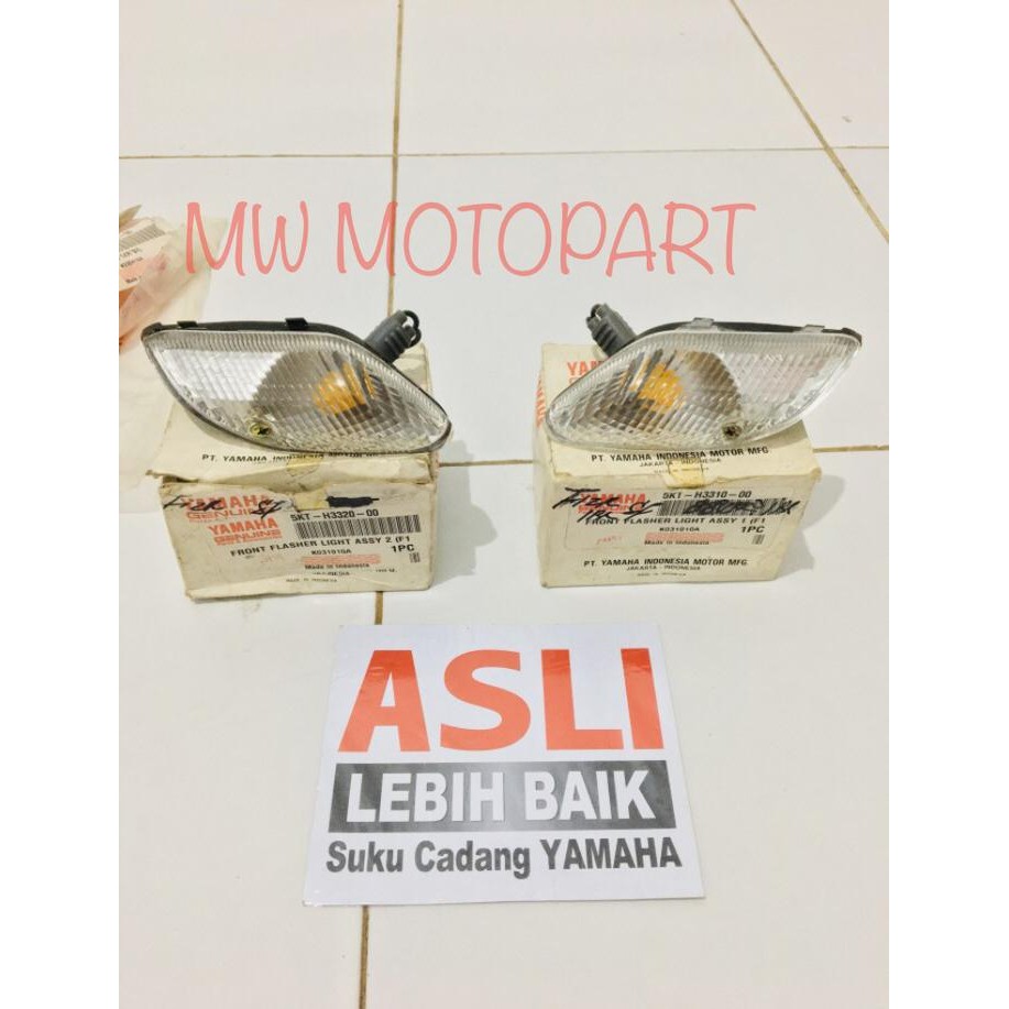 Sein assy lampu flasher sen fizr f1zr 2003 putih original yamaha 5KT
