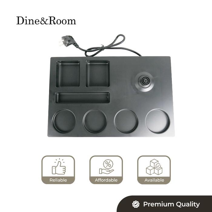 Electric Kettle Tray Set / Set Teko Listrik dengan Tatakan Hotel