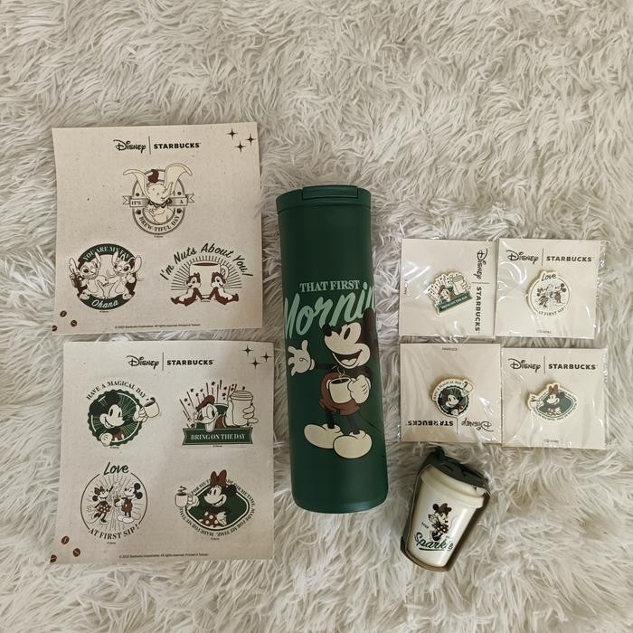 Tumbler Starbucks Disney Mickey SS Pin Ornament Sticker Disney Mickey