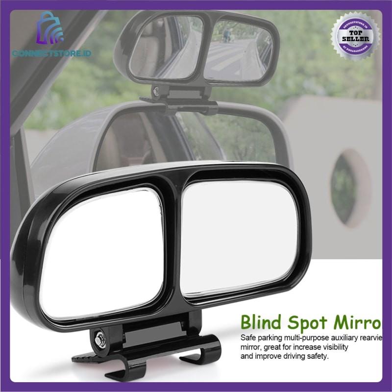 Spion Mobil Kiri Blind Spot Parking Mirror 1 PCS-Hitam