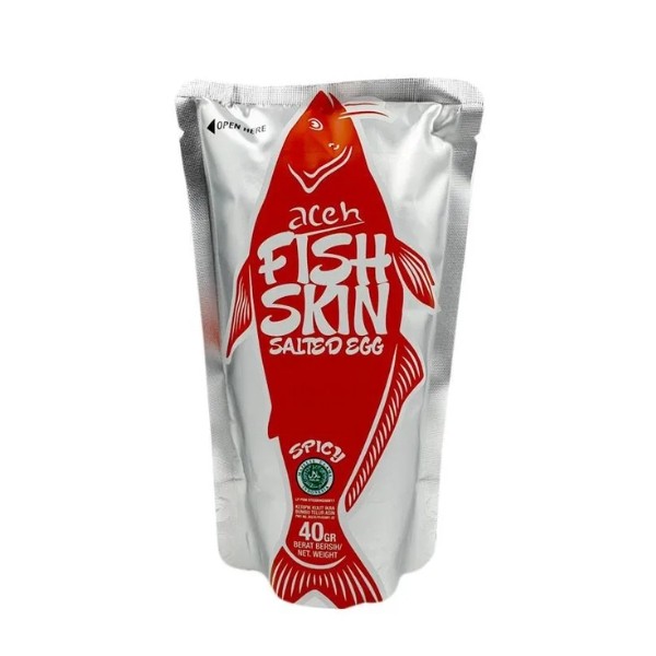 

NEW ACEH FISH SKIN SALTED EGG SPICY 40 GR