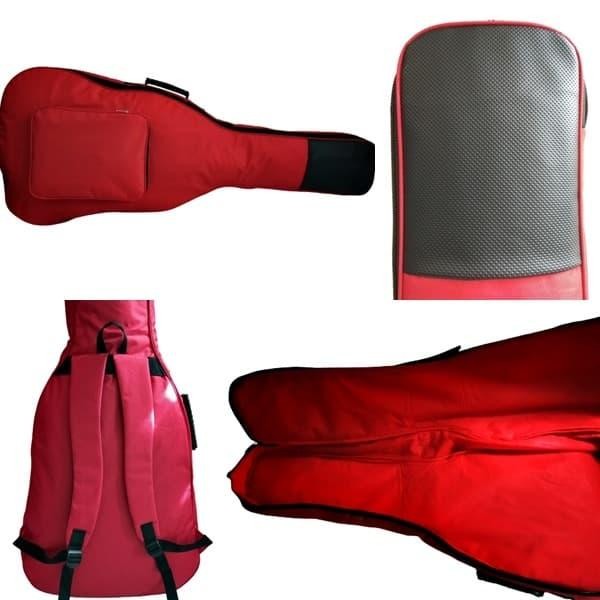 Tas Gitar Akustik / Softcase Gitar Akustik Merah Pasti Ori