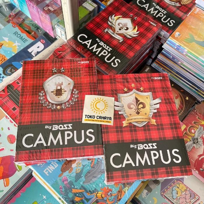 

Bigboss campus 36 lembar isi 6 buku tulis bigbos putih sekolah stationary