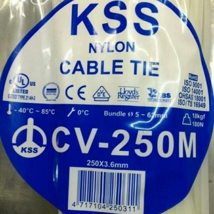 

Kabel Ties KSS 25Cm CV-250M / Kabel Tis KSS 25 cm 250x3.6mm CV250M