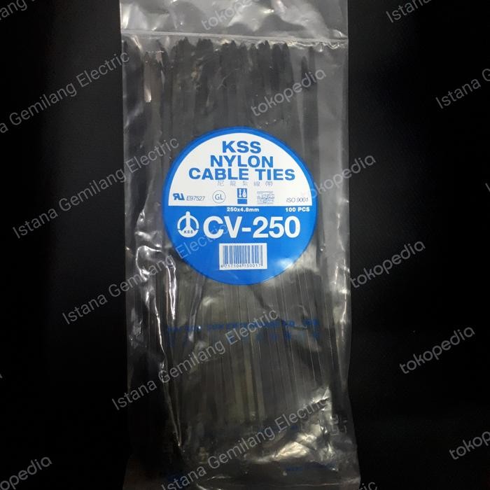

KSS NYLON CABLE TIES CV-250/25CM X 4,8MM HITAM