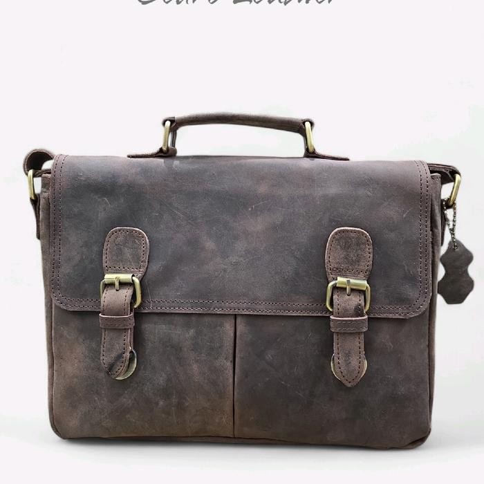 Tas Laptop Crazy Horse Kenshin Muat Laptop 12Inch