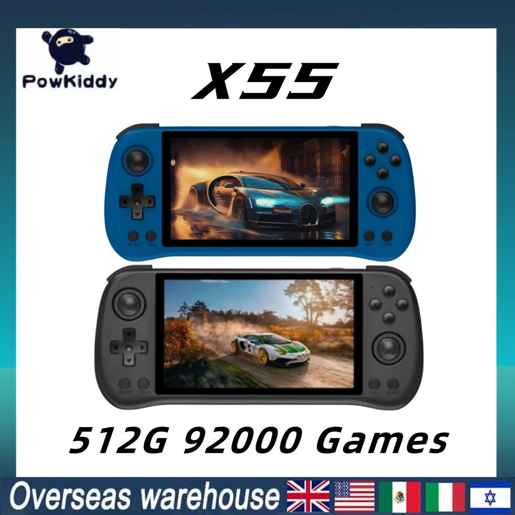 POWKIDDY -X55 Retro Game Console Open Source System Handheld Video