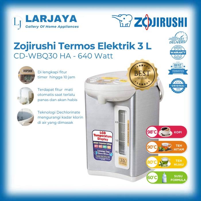 Termos Listrik Zojirushi 3 Liter Cd-Wbq30.Ha Electric Pot