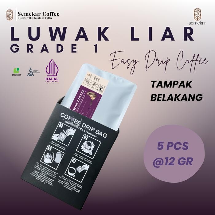 

Luwak Coffee Drip Bag Box Arabica Specialty Kopi Filter Hampers Kado Praktis