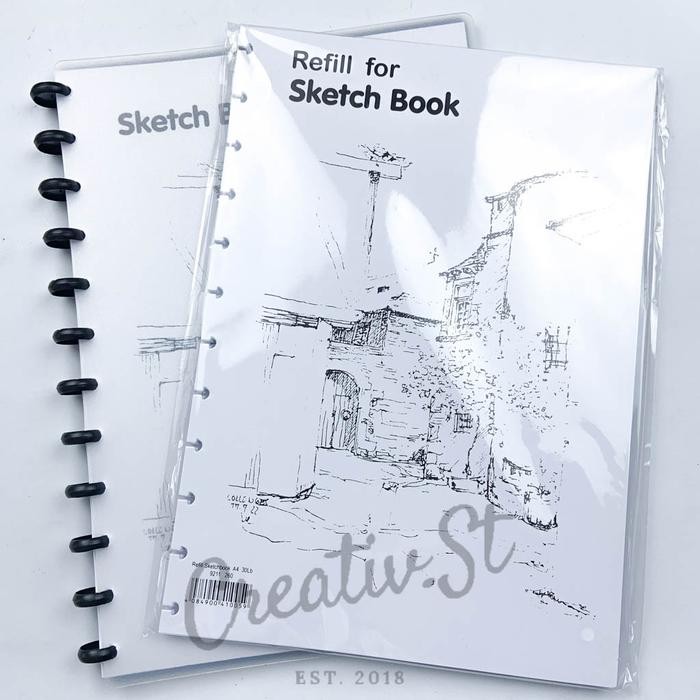 

Lyra Sketchbook A4 Refill Buku Gambar Sketsa Kertas Paper 21 Cm x 30 Cm 30 Sheet