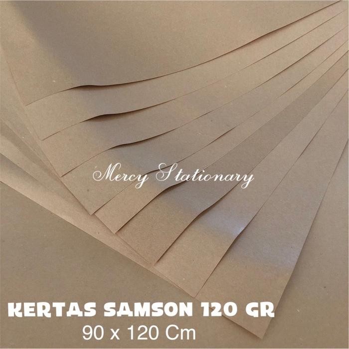

10 Lembar Plano - Kertas Samson 120 Gr - Bungkus Coklat Packing Kertas Kado Paper Bag Kertas Coklat