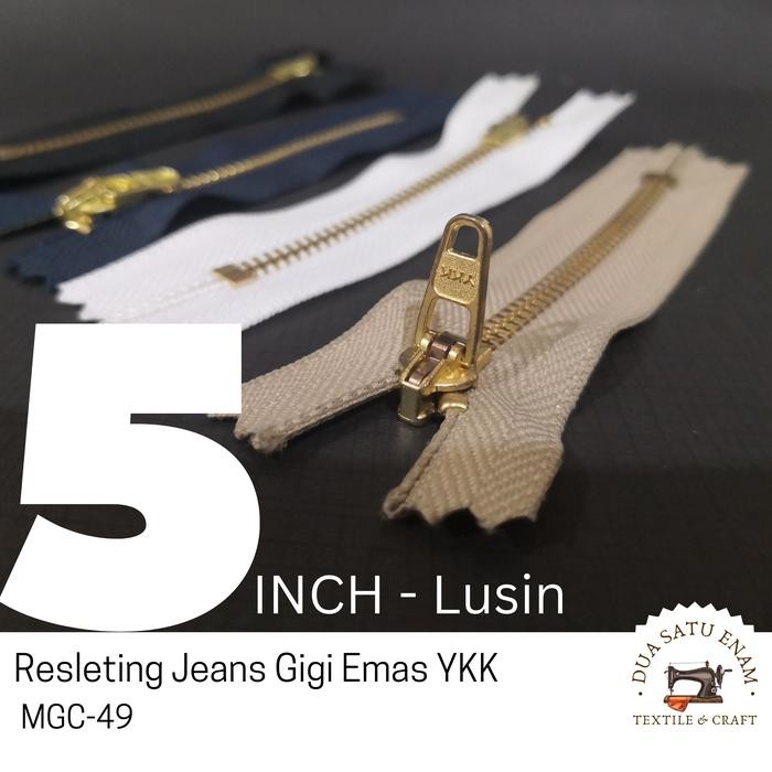 

Retsleting Jeans / Ritsleting YKK 5 inch (12.5cm) Per 1 lusin