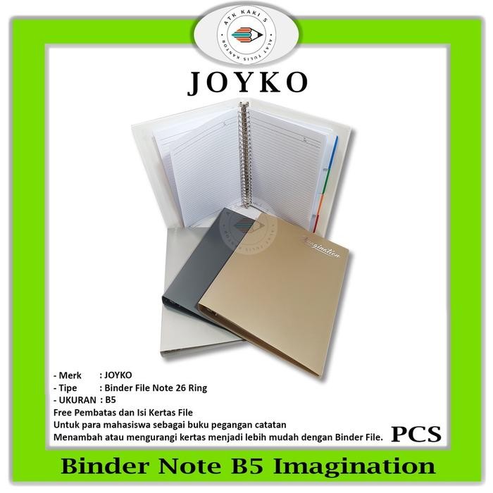 

JOYKO - Binder File Note B5 Full Warna Imagination - Pcs