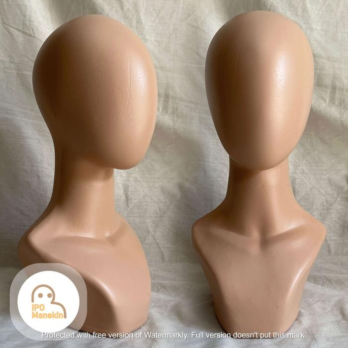 

Manekin kepala Polos kulit Patung Kepala kulit Polos pajangan kalung perhiasan topi Hijab