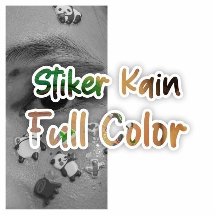 

Stiker Label Kain Baju Setrika Sablon Nama -FULL COLOR- dapat 50pcs