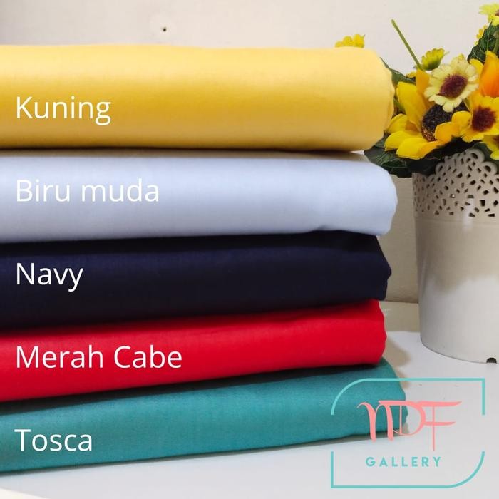 

Kain [Per Setengah Meter] Katun Jepang - Warna Polos - 0,5 m